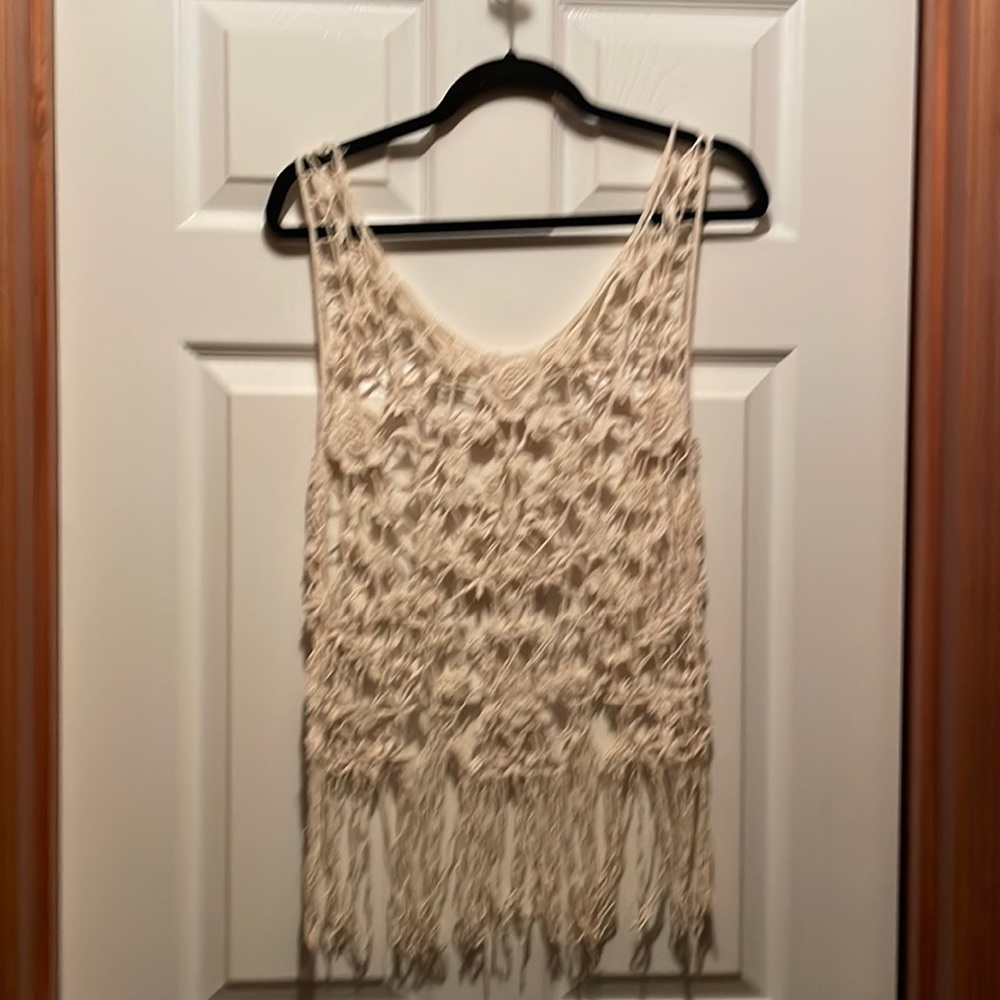 Charlotte Russe beautiful flower knit top, woman’s size med